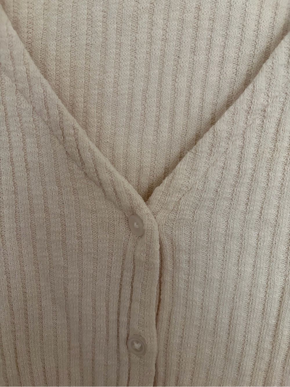 Everlane the Cozy Rib Cardigan in Bone - Picture 6 of 6